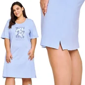 Bielizna nocna - Koszula Nocna 54 56 5Xl Dla Puszystej Na Wiosnę Lato - miniaturka - grafika 1