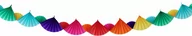 Dekoracje sali - Girlanda papierowa Rozetki kolorowe - 300 cm - 1 szt. - miniaturka - grafika 1