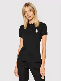 Koszulki i topy damskie - Ralph Lauren Polo Polo 211505656 Czarny Skinny Fit - grafika 1