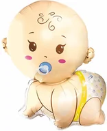 Baby shower i roczek - Balon foliowy Bobas chłopioc - 77 x 65 cm - 1 szt. - miniaturka - grafika 1