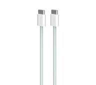 Kable USB - Puro USB-C do USB-C 60W 1,5m Zielony - miniaturka - grafika 1
