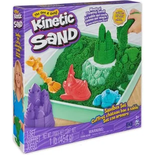 Kinetic Sand - zestaw piaskownica Spin Master - Masy plastyczne - miniaturka - grafika 1