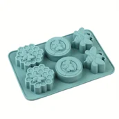 Rękodzieło - TEMU Forma silikonowa z motywem pszczół do mydła, wosku i deserów - Uroczy 3D wzór o strukturze plastra miodu w kolorach różowym/niebieskim/żółtym, - miniaturka - grafika 1