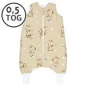 Śpiworki dla dzieci - LETNI Śpiworek z nogawkami 74-86 S 0,5 TOG BAWEŁNA 100% PRODUKT POLSKI - miniaturka - grafika 1