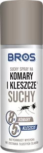 Bros Sp z o.o suchy spray na komary i kleszcze 90ml 1377 - Zwalczanie i odstraszanie szkodników - miniaturka - grafika 1