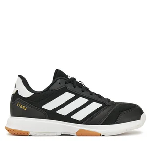 Buty halowe adidas Ligra 8 Indoor IH8119 Czarny - Buty sportowe damskie - miniaturka - grafika 1