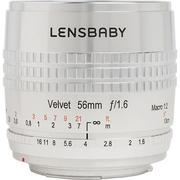 Obiektywy - Lensbaby Velvet 56mm f/1.6 do Fuji X srebrny - miniaturka - grafika 1