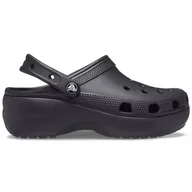Klapki i japonki damskie - Crocs Classic Damskie Platform Clog - miniaturka - grafika 1