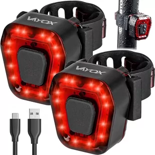 Zestaw 2x lampka rowerowa VAYOX VA0048 tylna LED USB - Lampki rowerowe - miniaturka - grafika 1