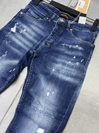 Spodnie męskie - Jeansy Slim Fit - niebieski W30 - miniaturka - grafika 1