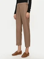 Spodnie damskie - Tommy Hilfiger Spodnie materiałowe WW0WW42965 Beżowy Regular Fit - miniaturka - grafika 1