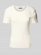 Koszulki i topy damskie - T-shirt o kroju slim fit z czystej bawełny model ‘LISA’ - miniaturka - grafika 1