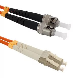 Qoltec Optic Patchcord LC/UPC ST/UPC MM 50/125 OM2 2m 54072 - Patchcordy - miniaturka - grafika 1