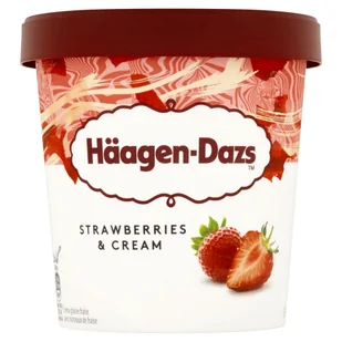 Häagen-Dazs Strawberries & Cream Lody 460 ml - Lody i desery lodowe - miniaturka - grafika 1