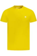 Koszulki męskie - TIMBERLAND KOSZULKA Z KRÓTKIM RĘKAWEM MĘSKA ŻÓŁTA - Timberland - miniaturka - grafika 1