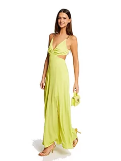 Sukienki - Morgan damska sukienka/kombinezon RIKA ANIS T34, Kwaśna zieleń, 32 - grafika 1