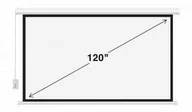 Ekrany projekcyjne - Deluxx Ekran projekcyjny elektryczny z pilotem Camrock Matte ER 120 - miniaturka - grafika 1
