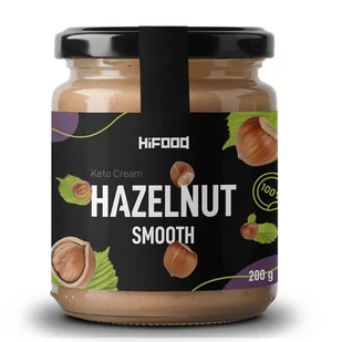 Masło z orzechów lakowych 100% HAZELNUT SMOOTH HiFOOD PREMIUM - Słodkie kremy i masła - miniaturka - grafika 1