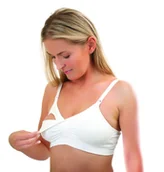 Biustonosze - BabyOno, Biustonosz biały, rozmiar D, 70-75 - miniaturka - grafika 1