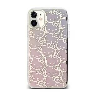 Hello Kitty IML Gradient Electrop Crowded Kitty Head - Etui iPhone 11 (różowy) - Pozostałe akcesoria do telefonów - miniaturka - grafika 3