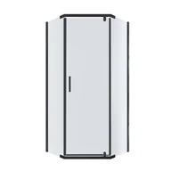 Kabiny prysznicowe - Kabina prysznicowa STELLA Durasan 90x90 czarny mat pięciokątna 1 szt. - miniaturka - grafika 1
