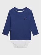 Body dla niemowląt - Tommy Hilfiger Body dziecięce Baby Solid KN0KN01408 Niebieski Regular Fit - miniaturka - grafika 1