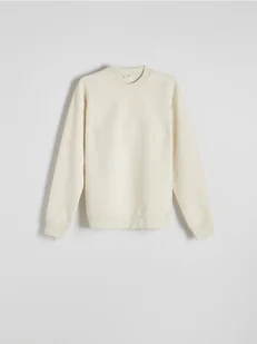 Reserved - Gładka bluza z bawełną - żółty - Bluzy męskie - miniaturka - grafika 1