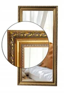 Lustra - Lustro w stylowej 7cm złotej antycznej ramie 160x80 odporne na wilgoć U19 - miniaturka - grafika 1