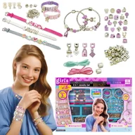 Prace ręczne dla dzieci - Zestaw Do Robienia Bransoletek Biżuterii Zawieszki Koraliki Bransoletki Naszyjniki Duży Zestaw Sun Baby - miniaturka - grafika 1