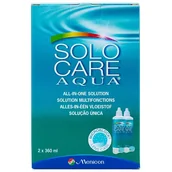 Płyny do soczewek kontaktowych - Solo Care Agua, płyn do soczewek, 2 x 360 ml - miniaturka - grafika 1