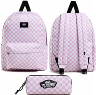 Plecaki - Vans Zestaw 2w1 Plecak + Piórnik Vans Deska Old Skool Black Szachownica - miniaturka - grafika 1