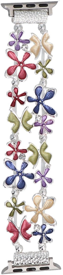 GlacierX bransoleta do smartwatcha Gleam Flowers Stretch Bracelet Joyful Splash do Apple Watch 38/40/41mm Wielokolorowa