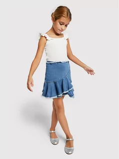 Sukienki i spódniczki dla dziewczynek - Mayoral Spódnica jeansowa 6950 Granatowy Regular Fit - grafika 1