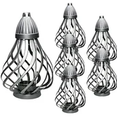 Lampiony i znicze - Cer-Far Znicz Świder Duży Z-2317 6 Sztuk - miniaturka - grafika 1