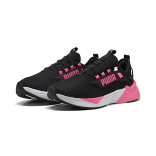 Buty do biegania unisex Retaliate 3 PUMA Black Sun Struck White Pink - Sport OUTLET - miniaturka - grafika 1