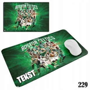 PODKŁADKA POD MYSZKĘ MYSZ WZORY DO WYBORU - NBA BOSTON CELTICS 29x36cm - Podkładki pod mysz - miniaturka - grafika 1