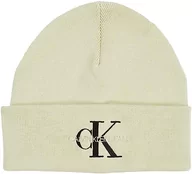 Czapki damskie - Calvin Klein Damska czapka z dzianiny Monologo Embro, Miętowy, Rozmiar uniwersalny - miniaturka - grafika 1