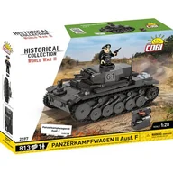 Klocki - Klocki COBI 2597 Czołg Panzerkampfwagen II Ausf. F Niemiecki czołg lekki - miniaturka - grafika 1