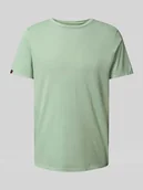 Koszulki męskie - T-shirt z detalem z logo - miniaturka - grafika 1