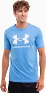 Koszulki męskie - Under Armour Koszulka męska Under Armour Sportstyle Logo niebieska 1382911 444 L - miniaturka - grafika 1