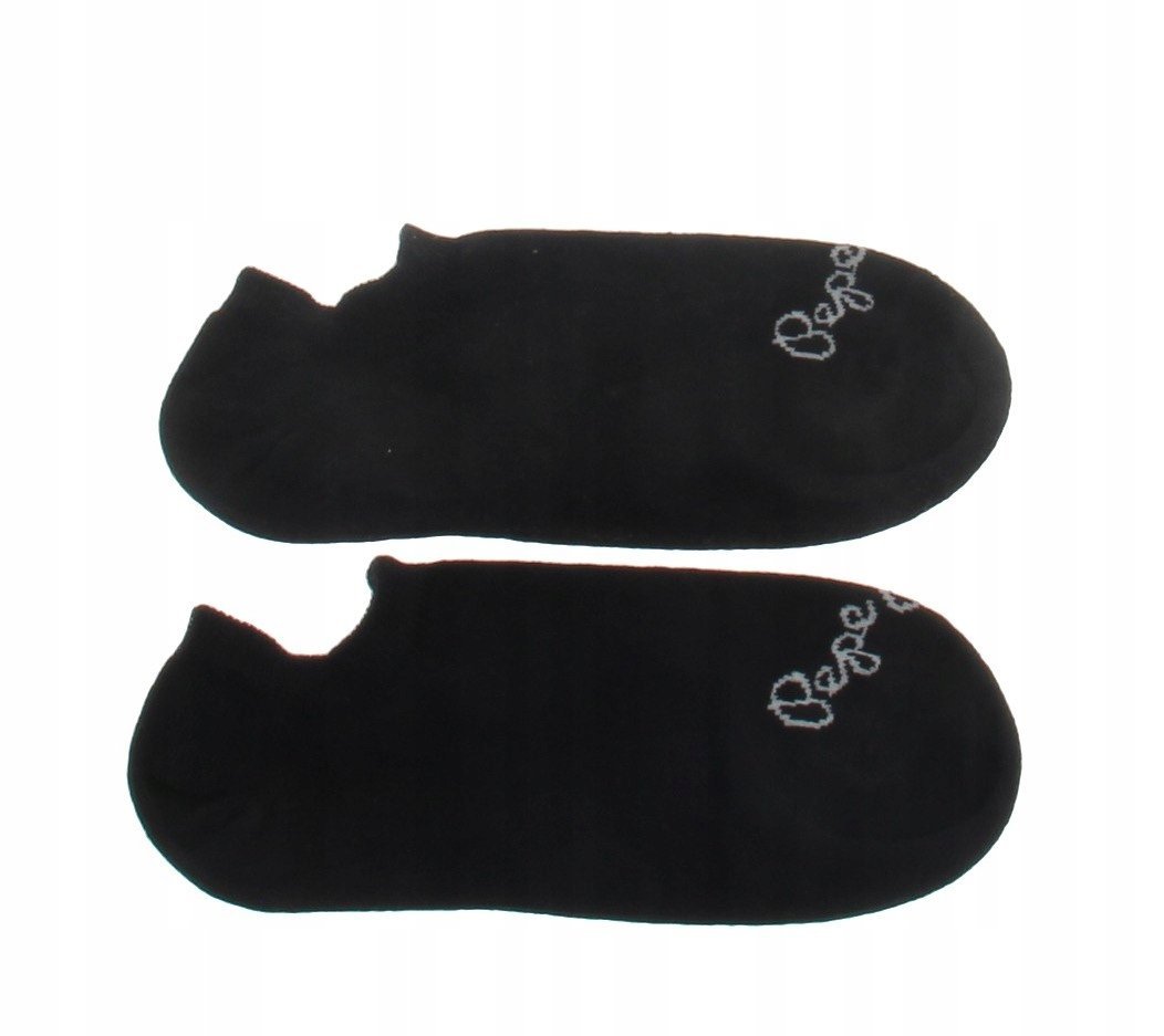 Pepe Jeans Skarpetki Stopki Bawełniane Czarne Z Logo 3 Pak 41-46 Awc