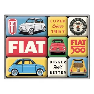 83121 Magnesy (9szt) Fiat 500 Loved - Dekoracje domu - miniaturka - grafika 1