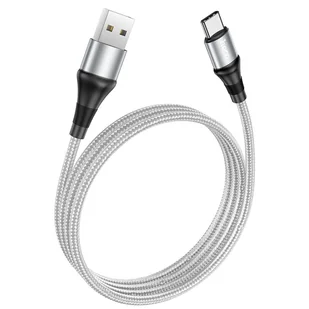 HOCO kabel USB A do Typ C 3A Excellent X50 1m szary - Kable USB - miniaturka - grafika 1