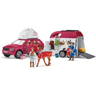 Schleich Horse Adventures with Car and Trailer 42535 - Figurki dla dzieci - miniaturka - grafika 1