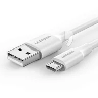 Kable USB - UGREEN Kabel 60143 (Micro USB M - USB 3.0 M; 2m; kolor biały) 2_223286 - miniaturka - grafika 1