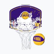 Koszykówka - Zestaw do mini-koszykówki Wilson NBA Team Mini Hoop Los Angeles Lakers - miniaturka - grafika 1