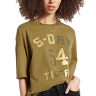 Koszulki i topy damskie - Koszulka damska Superdry Military Narrative Boxy luźny t-shirt-M - miniaturka - grafika 1