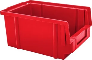 ECOabc Pojemnik magazynowy warsztatowy 400x269x199 typ 3 czerwony - Pojemniki przemysłowe - miniaturka - grafika 1