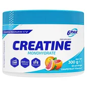 Kreatyna - 6PAK Creatine Monohydrate 300 g Jar Grapefruit (5902811814553) - miniaturka - grafika 1