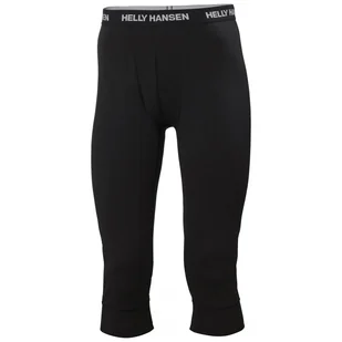 Helly Hansen Lifa Merino Midweight 3/4 Pant, spodnie, męskie, czarne - Spodnie sportowe męskie - miniaturka - grafika 1